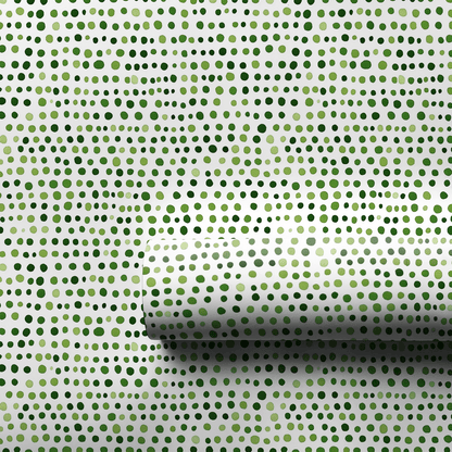 Green Dots Glow - Wrapping Paper - Aspen & Arlo