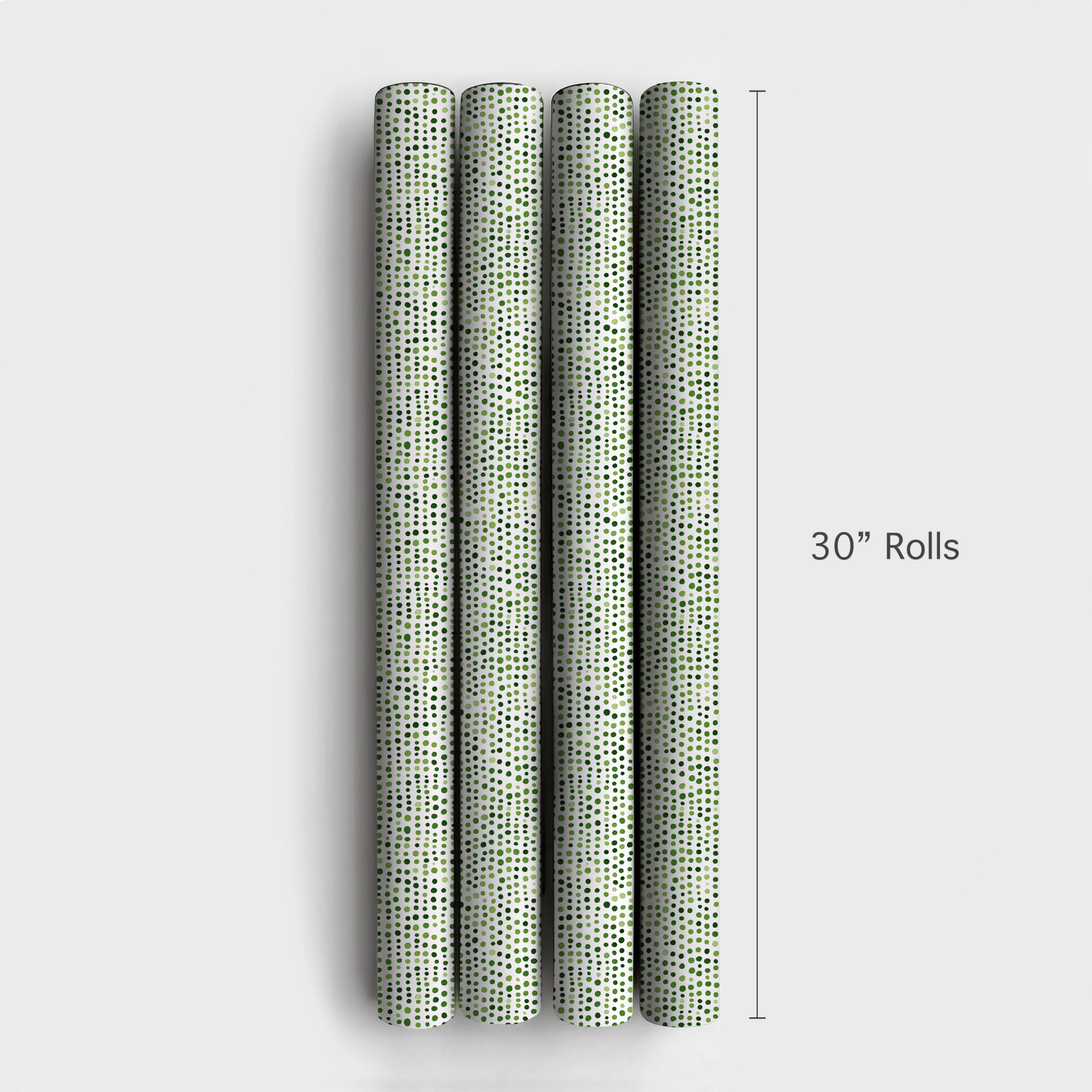 Green Dots Glow - Wrapping Paper - Aspen & Arlo