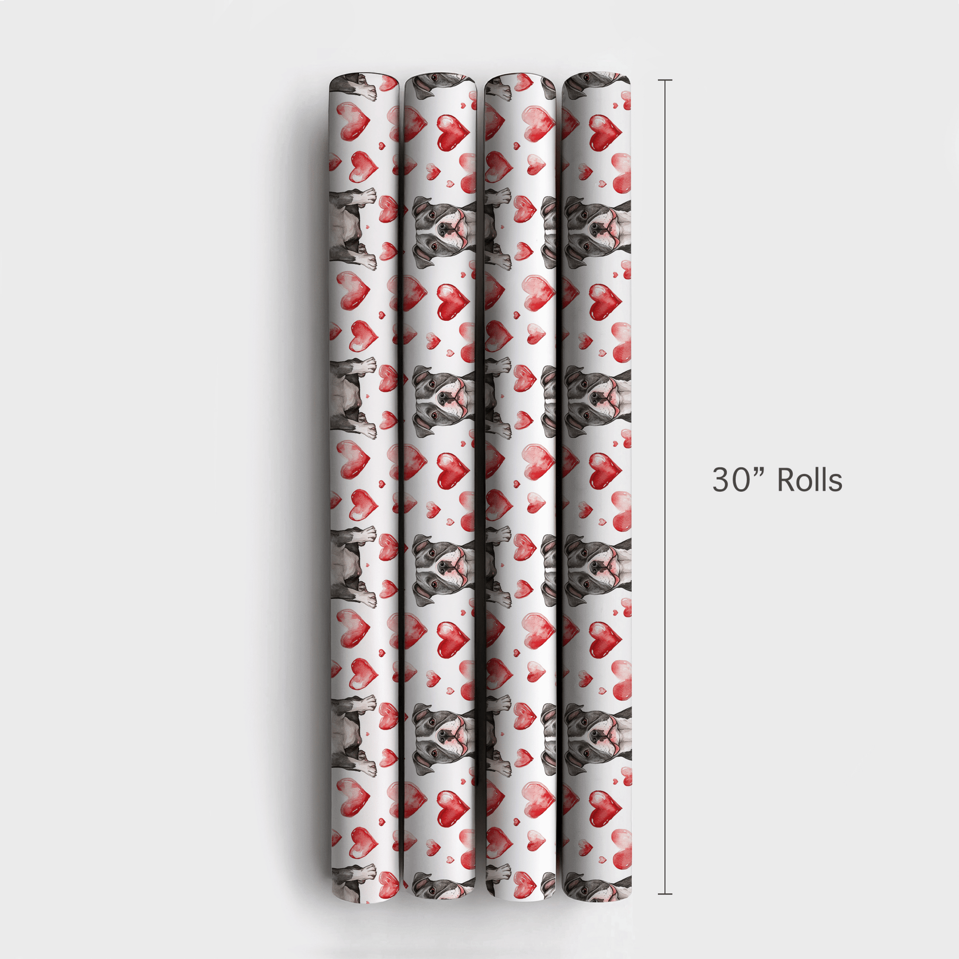Pitbull Valentine - Wrapping Paper - Aspen & Arlo