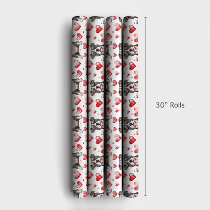 Pitbull Valentine - Wrapping Paper - Aspen & Arlo