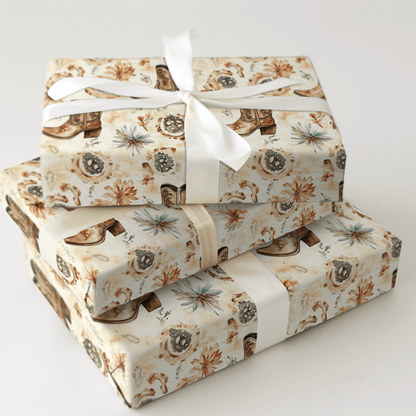 Howdy Heels - Wrapping Paper - Aspen & Arlo