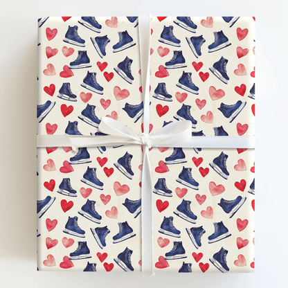 My Hockey Valentine - Wrapping Paper - Aspen & Arlo