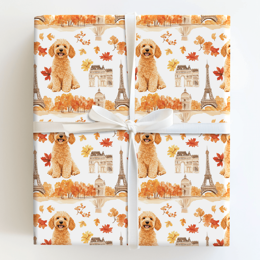 Paris with the Goldendoodles - Wrapping Paper - Aspen & Arlo