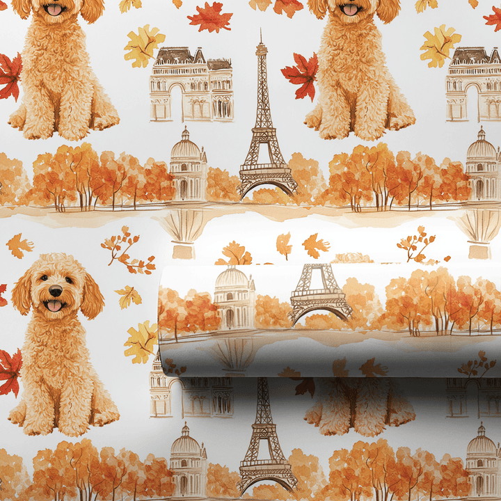 Paris with the Goldendoodles - Wrapping Paper - Aspen & Arlo