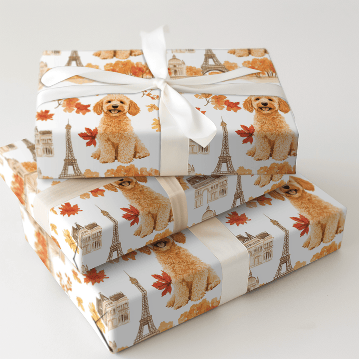 Paris with the Goldendoodles - Wrapping Paper - Aspen & Arlo