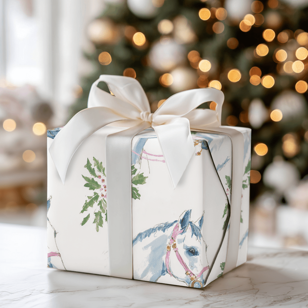 Blue Jeans Christmas - Wrapping Paper - Aspen & Arlo