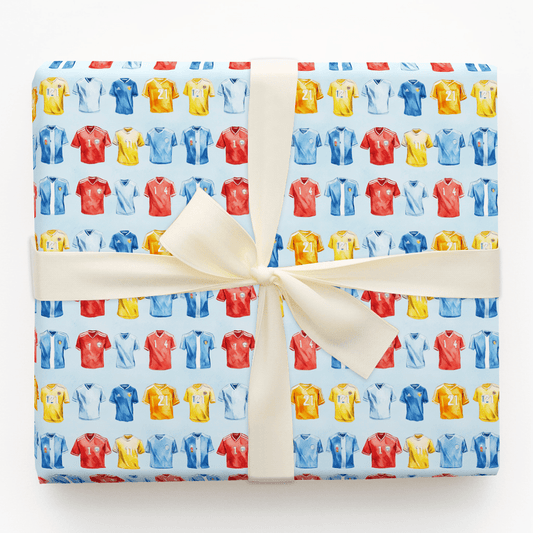 Blue Field - Wrapping Paper - Aspen & Arlo