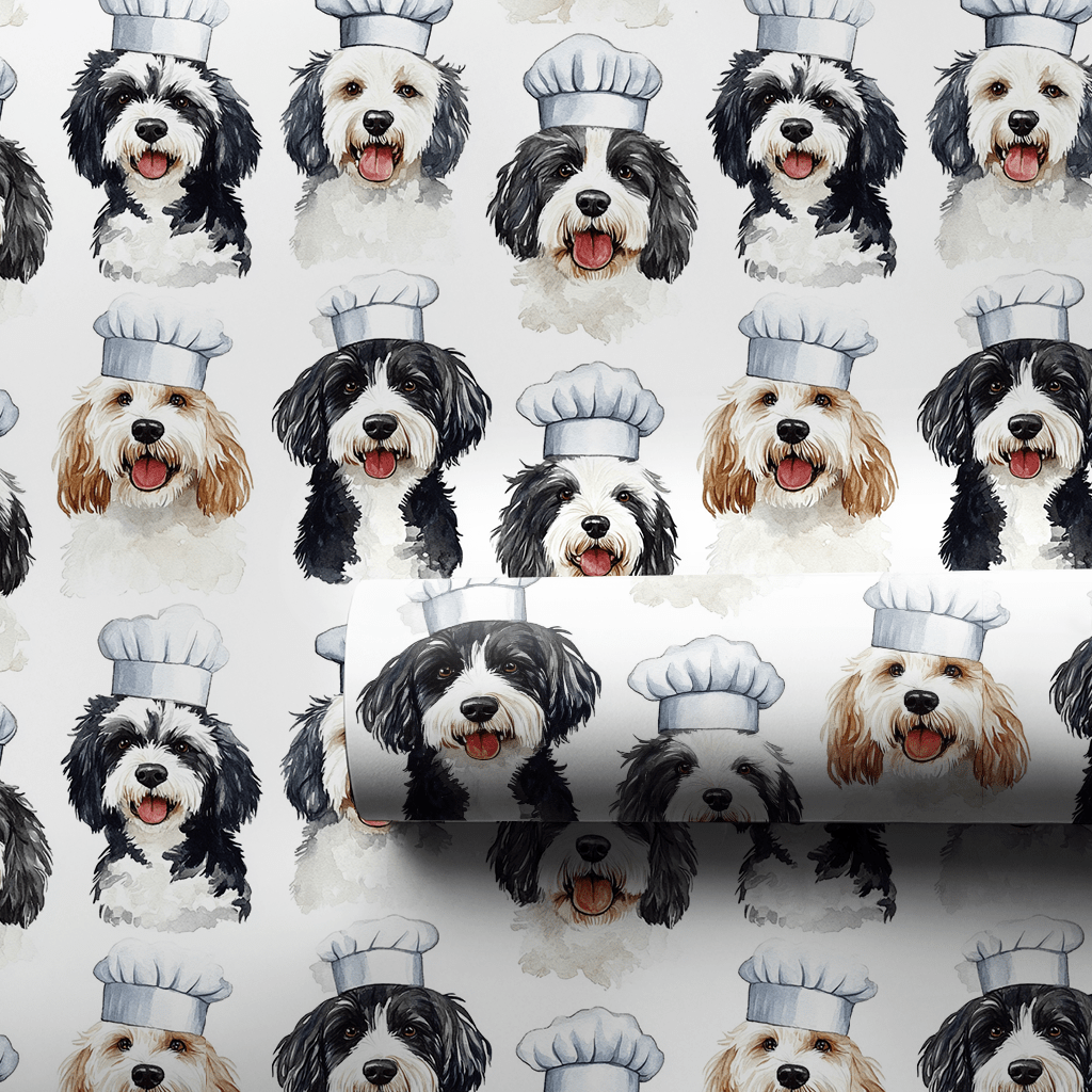 Cooking with the Bernadoodles - Wrapping Paper - Aspen & Arlo
