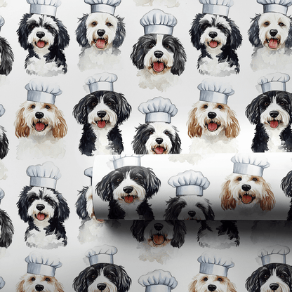Cooking with the Bernadoodles - Wrapping Paper - Aspen & Arlo