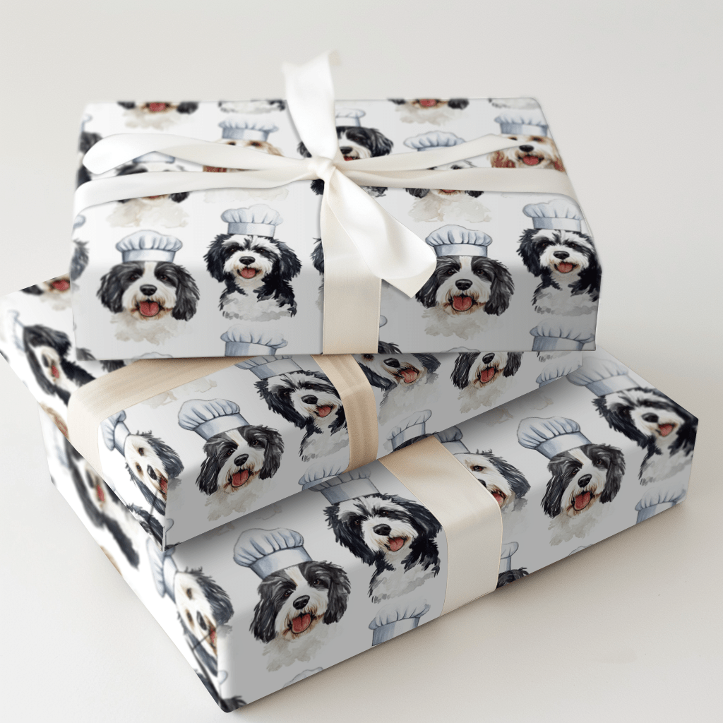 Cooking with the Bernadoodles - Wrapping Paper - Aspen & Arlo