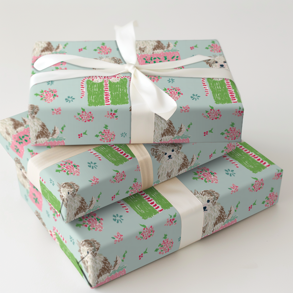 Havanese Holiday Blooms