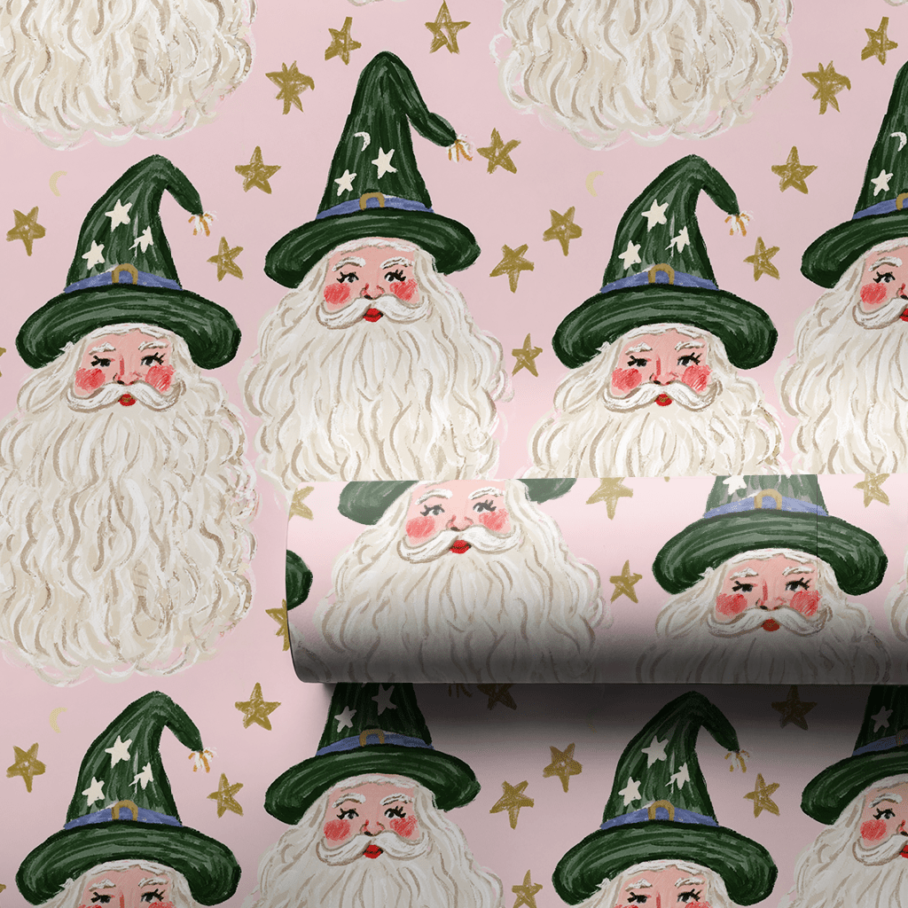 Spellbound Santa - Wrapping Paper - Aspen & Arlo