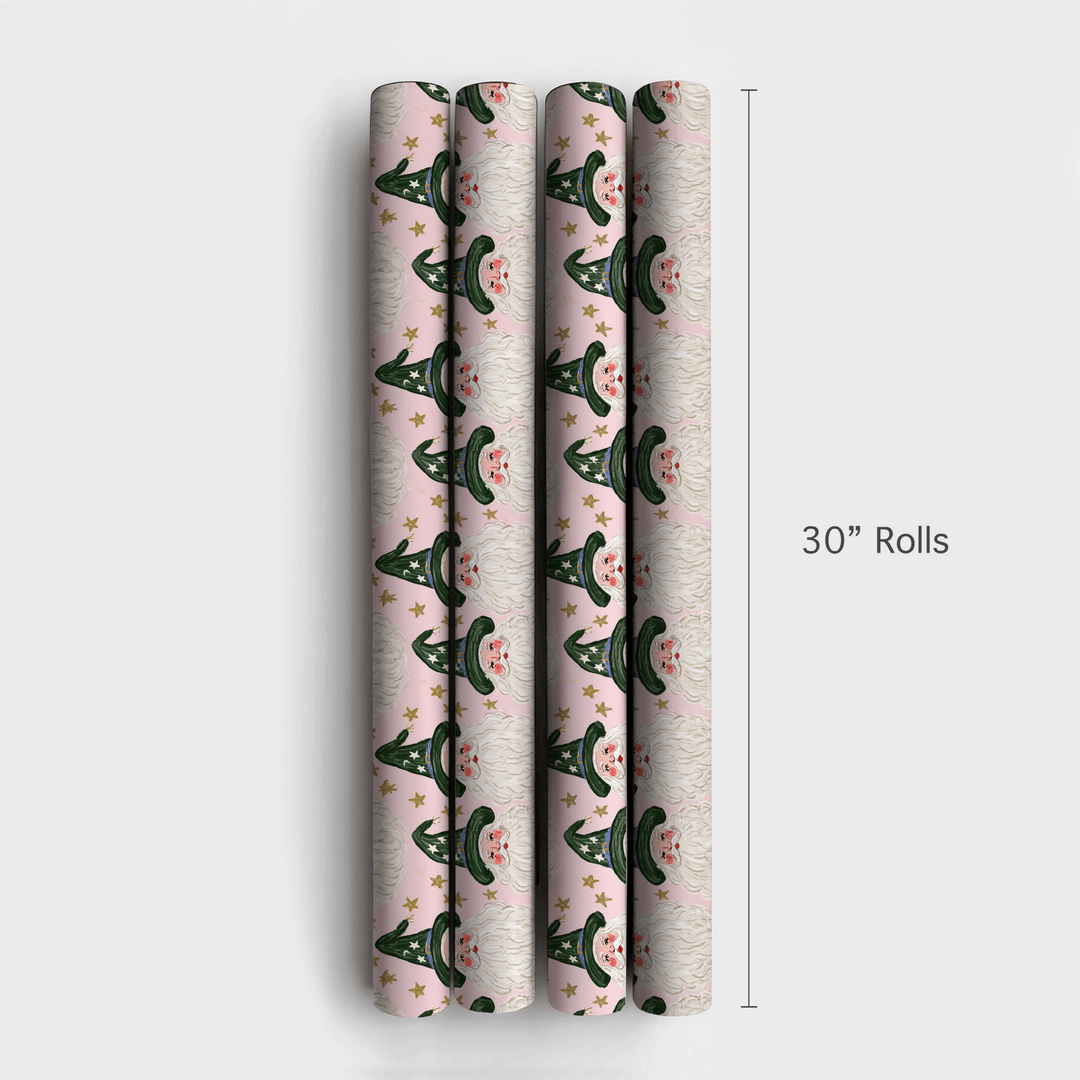 Spellbound Santa - Wrapping Paper - Aspen & Arlo