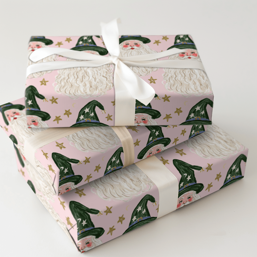 Spellbound Santa - Wrapping Paper - Aspen & Arlo