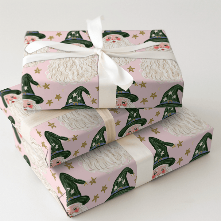 Spellbound Santa - Wrapping Paper - Aspen & Arlo