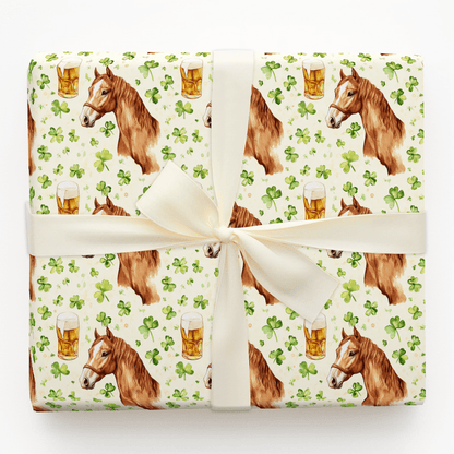 Brews with the American Quarter Horse - Wrapping Paper - Aspen & Arlo