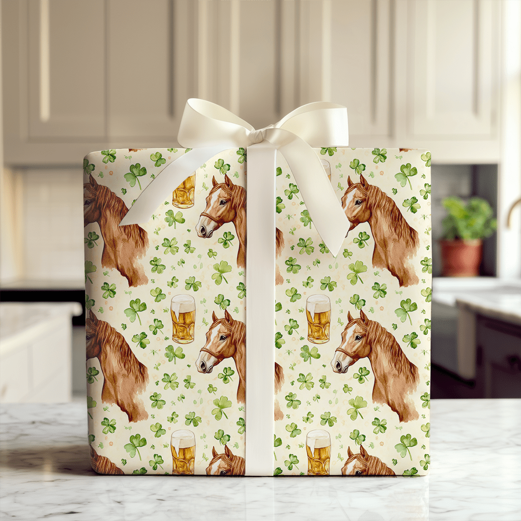 Brews with the American Quarter Horse - Wrapping Paper - Aspen & Arlo