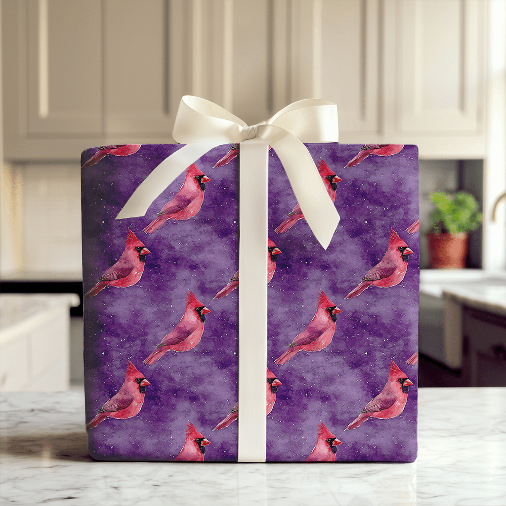 Purple Plumage - Wrapping Paper - Aspen & Arlo