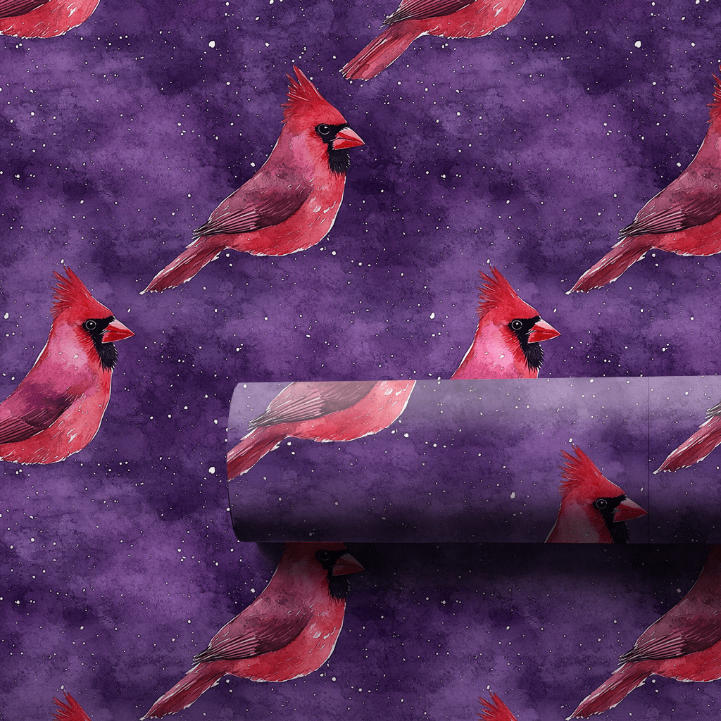 Purple Plumage - Wrapping Paper - Aspen & Arlo