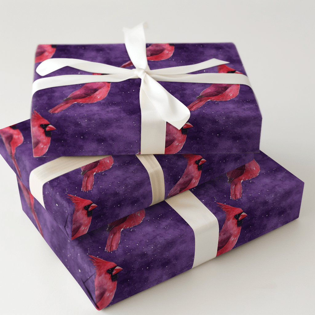 Purple Plumage - Wrapping Paper - Aspen & Arlo