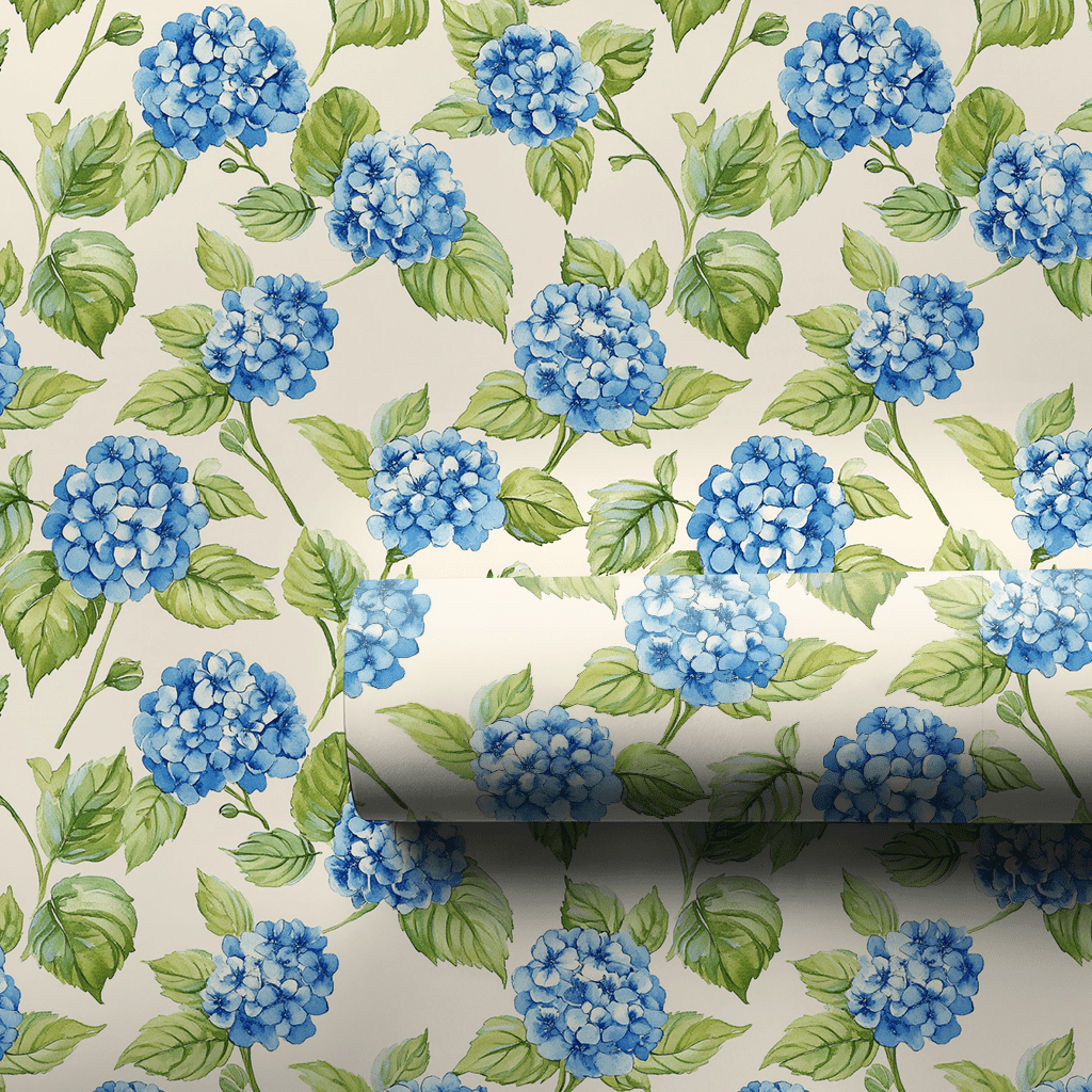 Hoppy Hydrangeas - Wrapping Paper - Aspen & Arlo