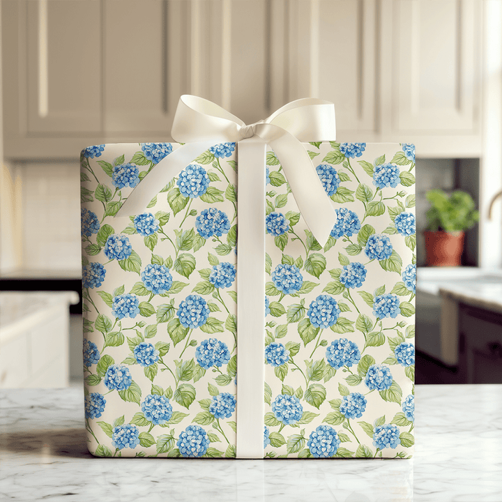 Hoppy Hydrangeas - Wrapping Paper - Aspen & Arlo