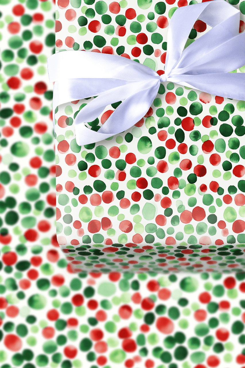 Dotty Christmas - Wrapping Paper - Aspen & Arlo