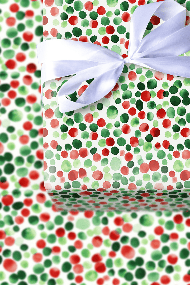 Dotty Christmas - Wrapping Paper - Aspen & Arlo