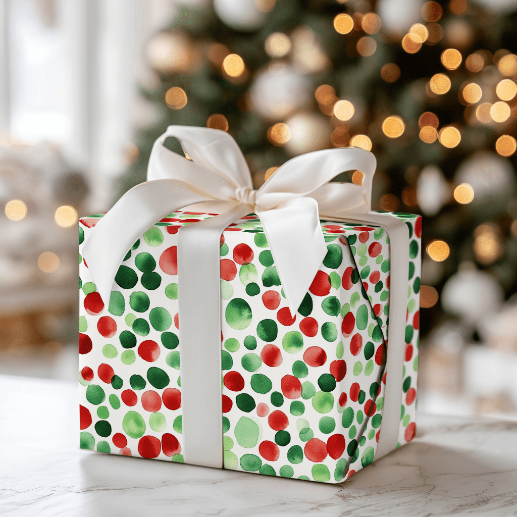Dotty Christmas - Wrapping Paper - Aspen & Arlo