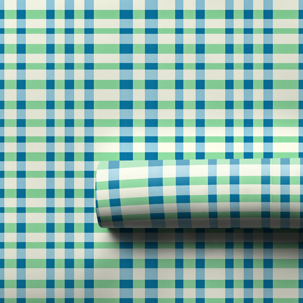 Spring Time Check - Wrapping Paper - Aspen & Arlo