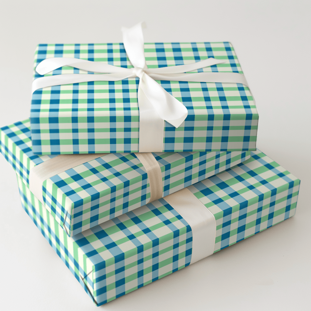Spring Time Check - Wrapping Paper - Aspen & Arlo