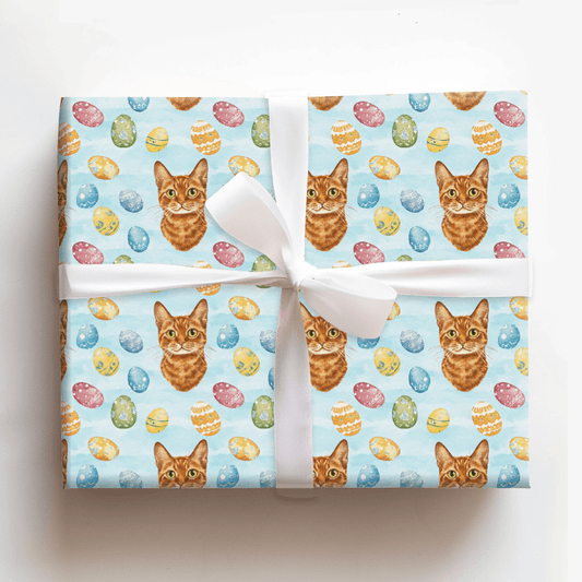 Easter Eggs with the Abyssinian - Wrapping Paper - Aspen & Arlo