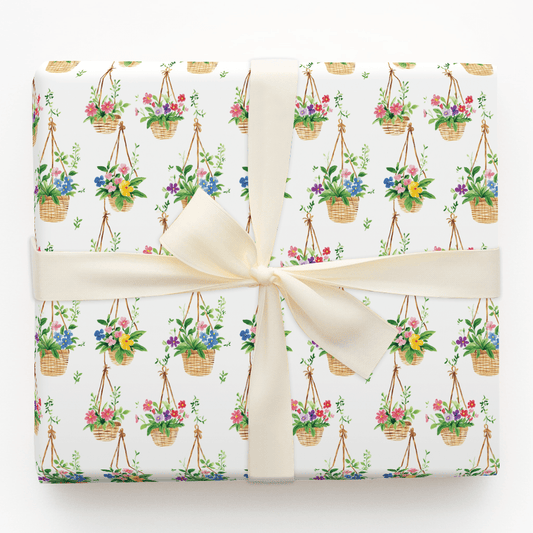 Basket Case of Blossoms - Wrapping Paper - Aspen & Arlo