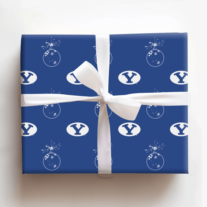 BYU Ornament - Wrapping Paper - Aspen & Arlo