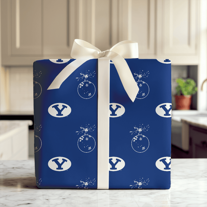 BYU Ornament - Wrapping Paper - Aspen & Arlo