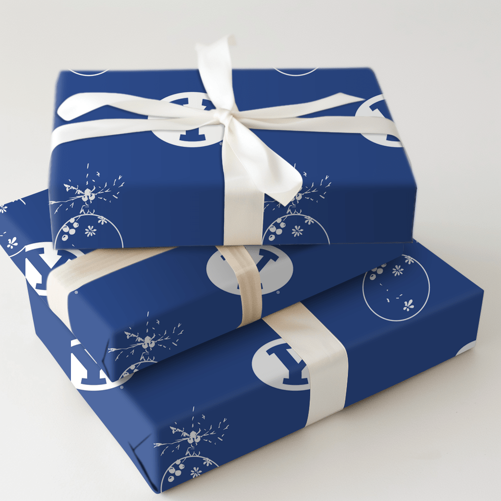 BYU Ornament - Wrapping Paper - Aspen & Arlo
