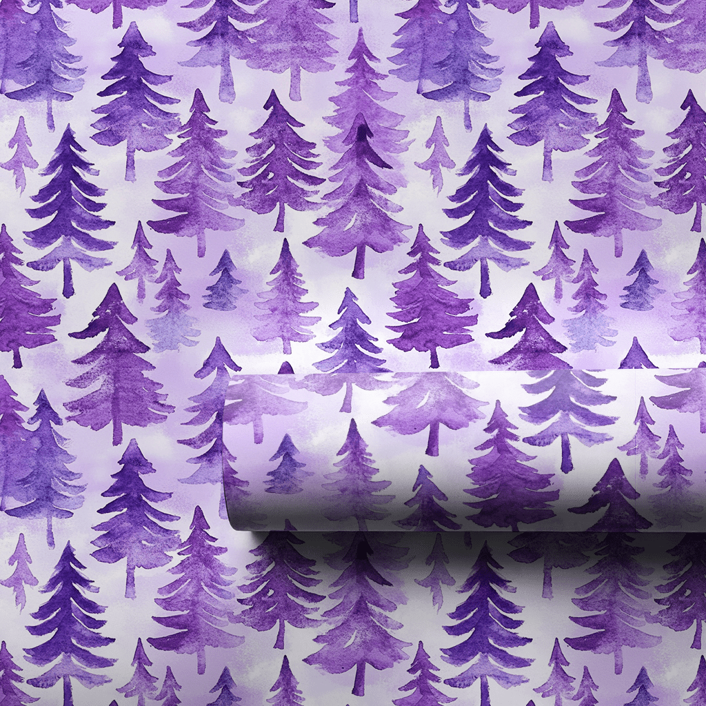 Purple Forest - Wrapping Paper - Aspen & Arlo