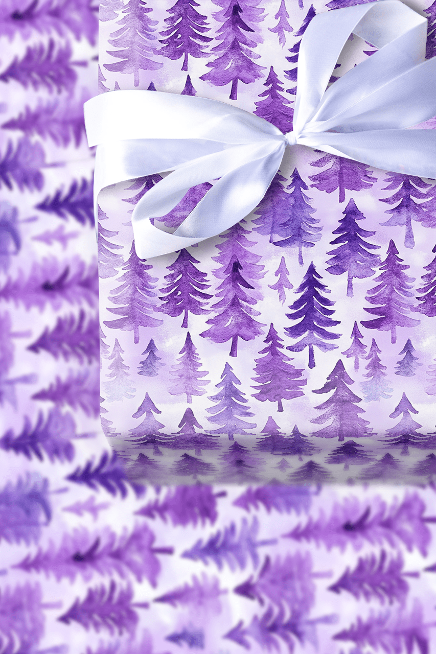 Purple Forest - Wrapping Paper - Aspen & Arlo