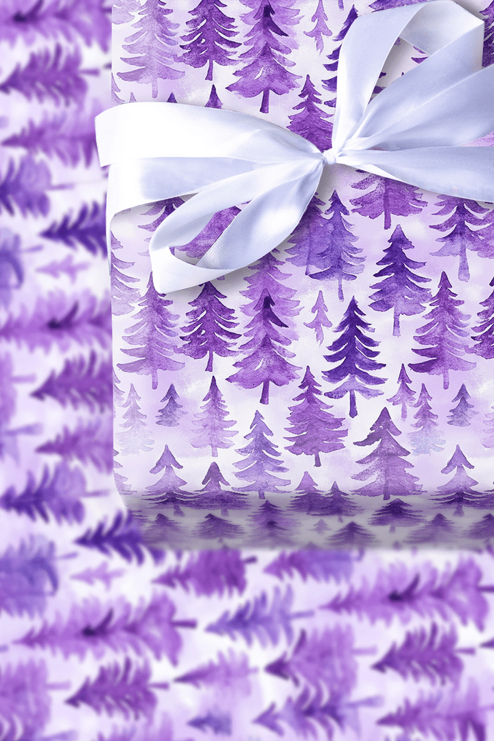 Purple Forest - Wrapping Paper - Aspen & Arlo
