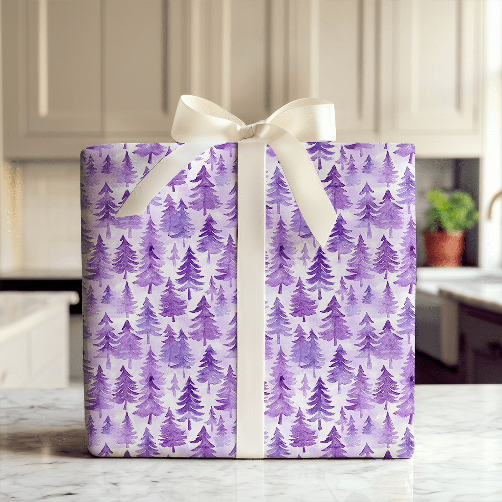 Purple Forest - Wrapping Paper - Aspen & Arlo