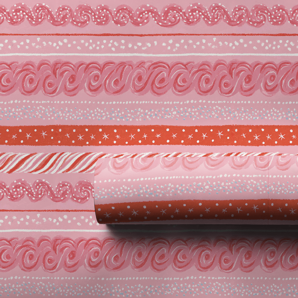 Peppermint Trim - Wrapping Paper - Aspen & Arlo