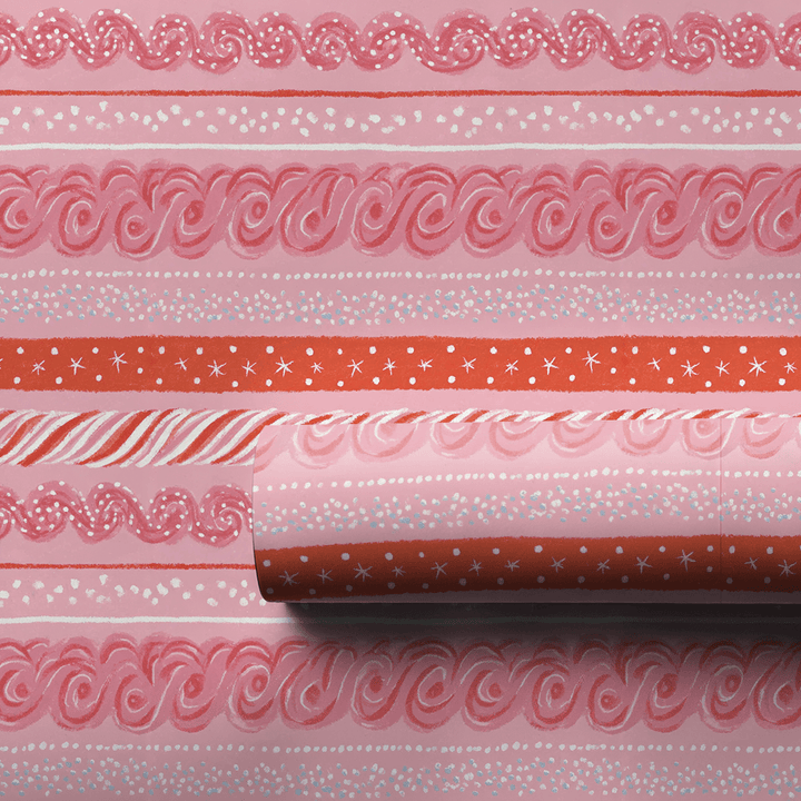 Peppermint Trim - Wrapping Paper - Aspen & Arlo
