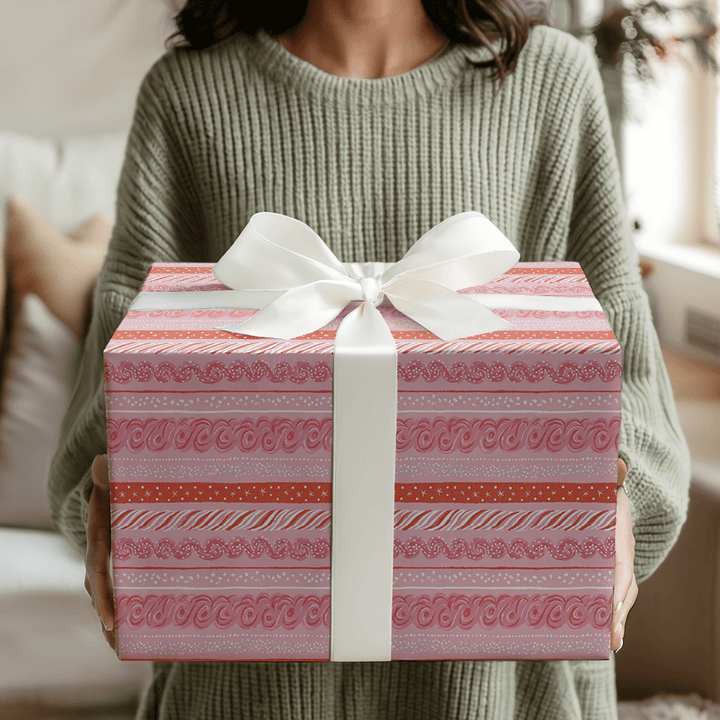 Peppermint Trim - Wrapping Paper - Aspen & Arlo