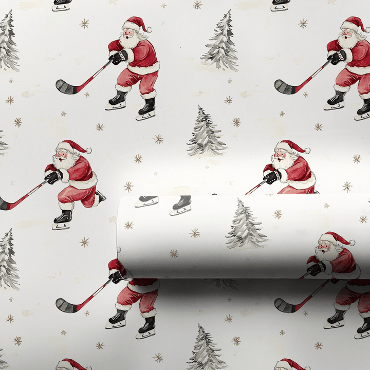 Frosty Faceoff - Wrapping Paper - Aspen & Arlo