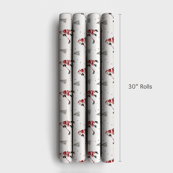 Frosty Faceoff - Wrapping Paper - Aspen & Arlo