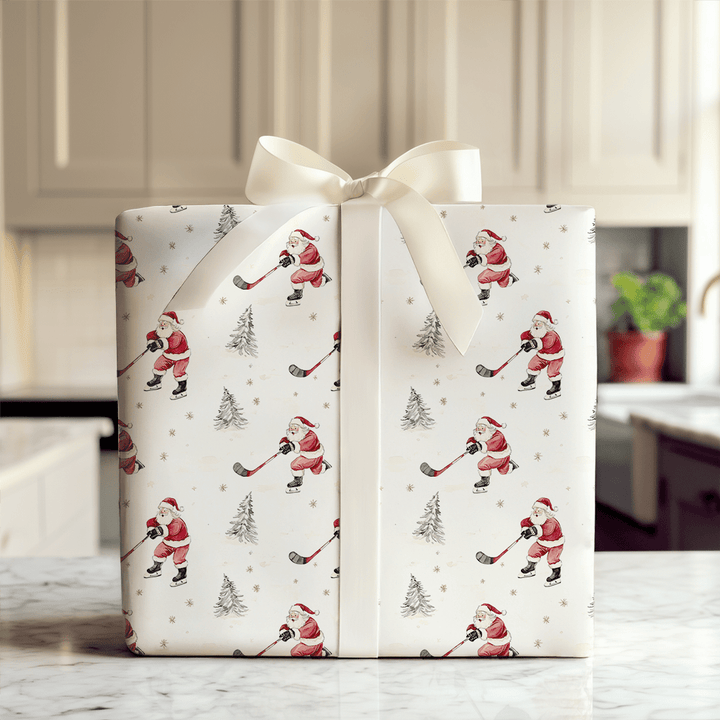 Frosty Faceoff - Wrapping Paper - Aspen & Arlo
