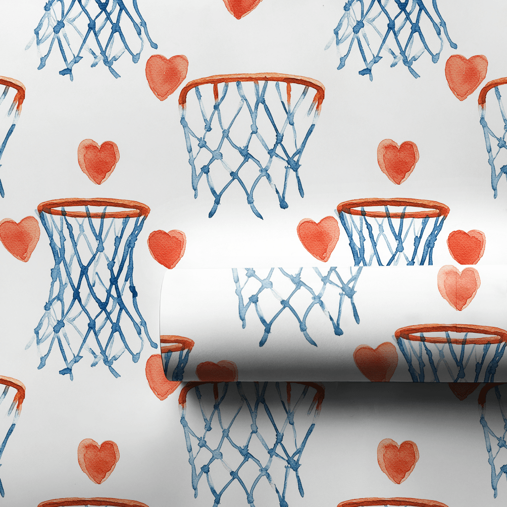 Shoot Your Shot Valentine - Wrapping Paper - Aspen & Arlo
