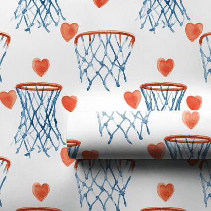 Shoot Your Shot Valentine - Wrapping Paper - Aspen & Arlo