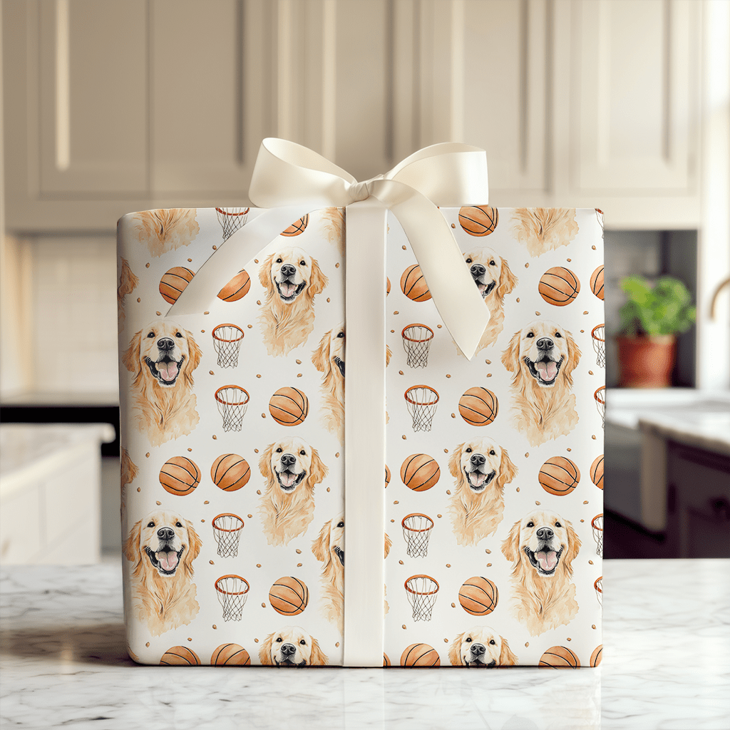 Pup in the Paint - Wrapping Paper - Aspen & Arlo