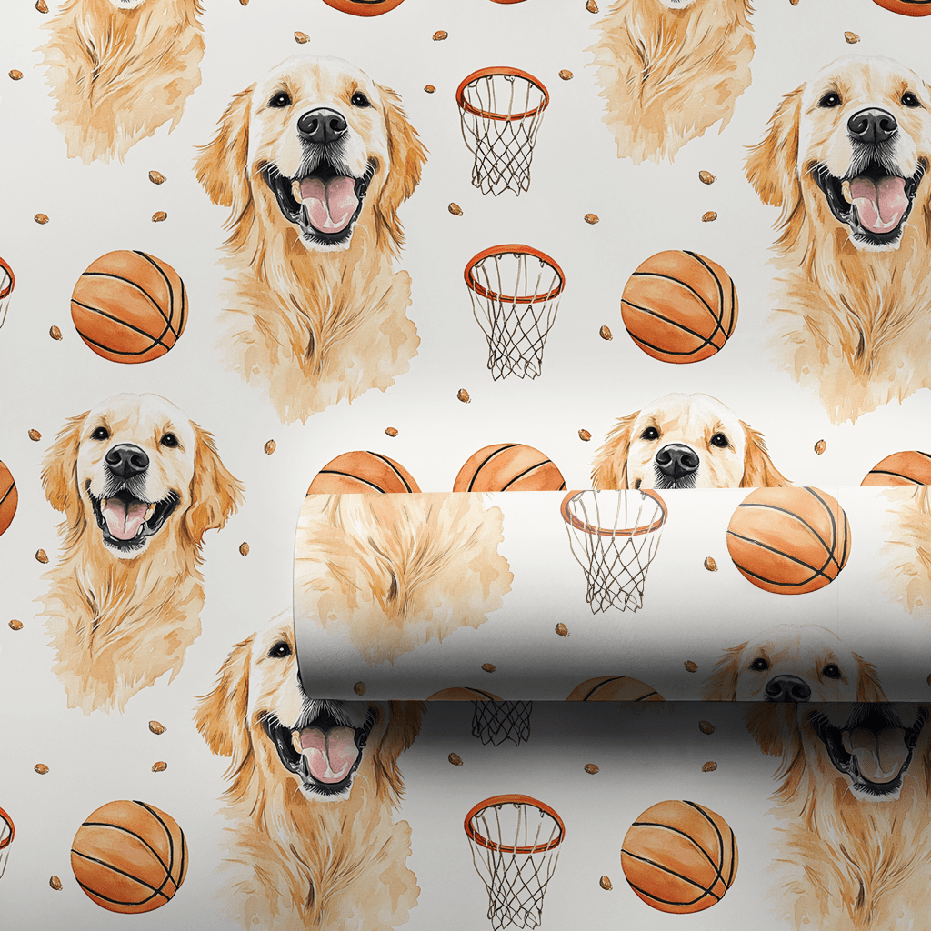 Pup in the Paint - Wrapping Paper - Aspen & Arlo